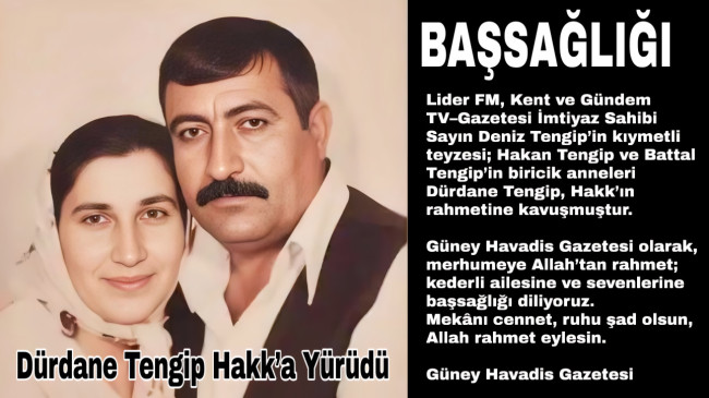 Dürdane Tengip Hakk’a Yürüdü