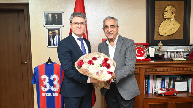 Defterdar Metin Uzun’dan Başkan Sarı’ya ziyaret