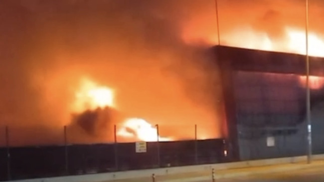 Osmaniye’de piliç kesimhanesinde yangın çıktı