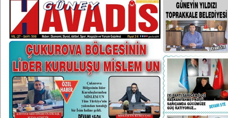 Güney Havadis Manşet
