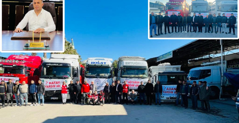 ADANA KABZIMALLAR ODASI DEPREM BÖLGESİNE YARDIMLARINI SÜRDÜRÜYOR