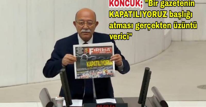 İYİ PARTİ ADANA MİLLETVEKİLİ İSMAİL KONCUK; TÜRKİYE BÜYÜK MİLLET MECLİSİ’NDE SESLENEREK MAĞDUR EDİLEN HAFTALIK, 15 GÜNLÜK, AYLIK GAZETELERİN SESİ OLDU.