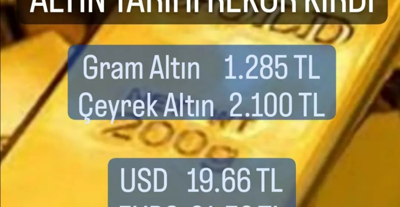 ALTIN TARİHİ REKOR KIRDI…