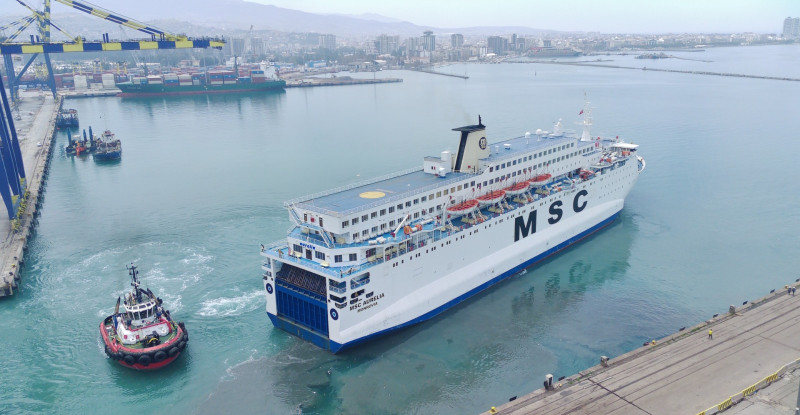 ŞUBAT DEPREMLERİNİN ARDINDAN DEPREMZEDELERE BARINMA İMKANI SAĞLAYAN MSC AURELIA GEMİSİ, İSKENDERUN’DAN AYRILDI