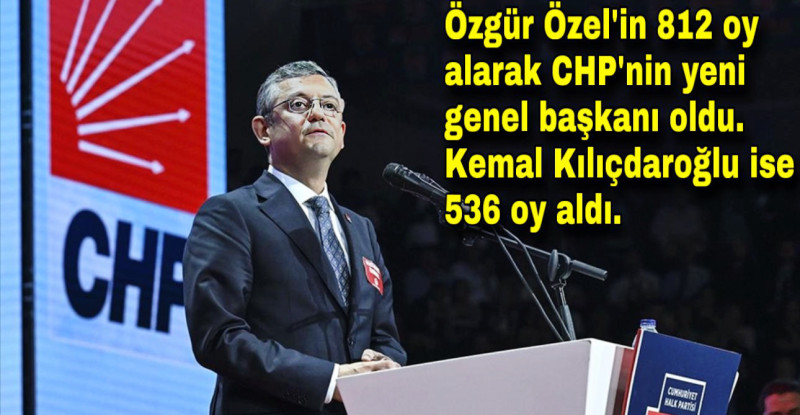 CHP’NİN YENİ GENEL BAŞKANI ÖZGÜR ÖZEL OLDU