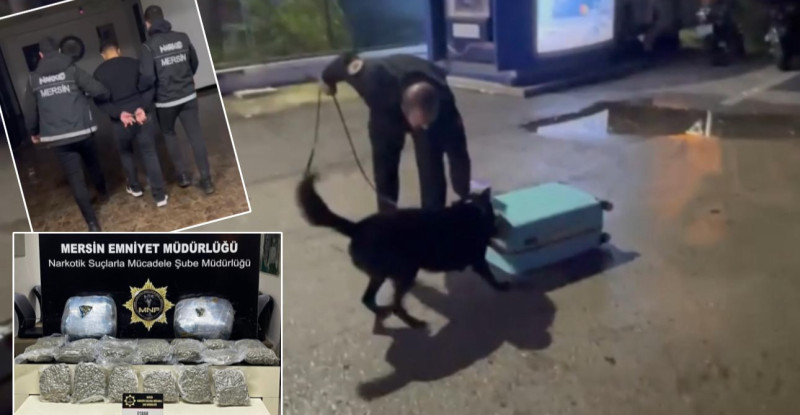 MERSİN’DE VALİZİNDE 23 KİLO 100 GRAM ESRAR ELE GEÇİRİLEN ŞÜPHELİ TUTUKLANDI…