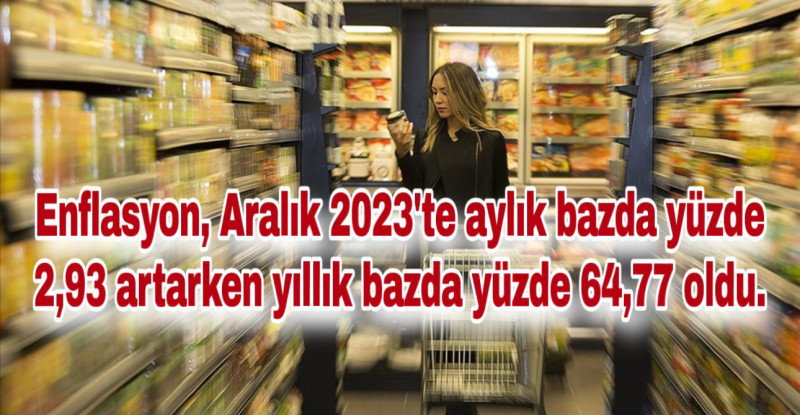 ENFLASYON RAKAMLARI AÇIKLANDI