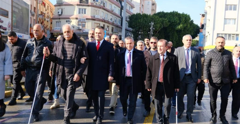 TARSUS’TA GÖRME ENGELLİLER FARKINDALIK YÜRÜYÜŞÜ DÜZENLENDİ