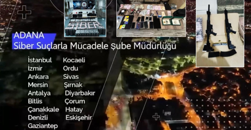 ADANA MERKEZLİ 20 İLDE DÜZENLENEN “SİBERGÖZ-23” OPERASYONLARINDA 1 MİLYAR TL HACMİNDE VURGUN YAPAN  “NİTELİKLİ DOLANDIRICILIK”… SUÇLARINDAN 146 ŞÜPHELİ YAKALANDI