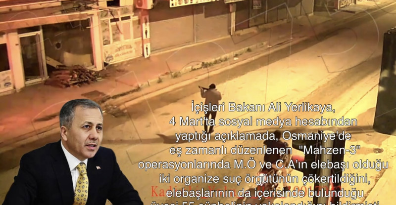 OSMANİYE’DE MAHZEN-3 OPERASYONUNDA 39 TUTUKLAMA
