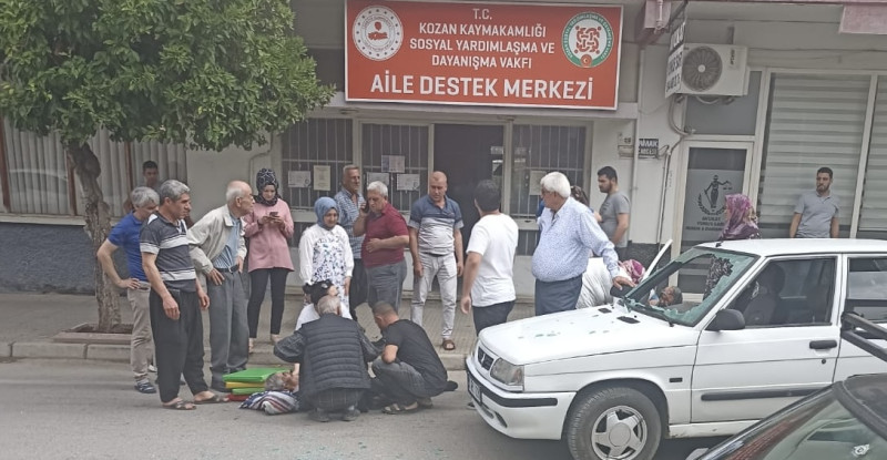 Adana’da otomobilin çarptığı yaya yaralandı