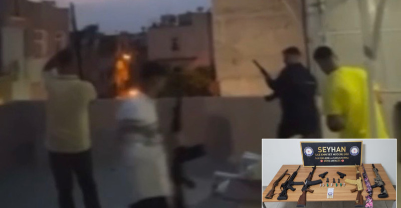 ADANA’DA HAVAYA ATEŞ AÇTIKLARI GÖRÜNTÜLERİ SOSYAL MEDYADA PAYLAŞAN 4 KİŞİ YAKALANDI