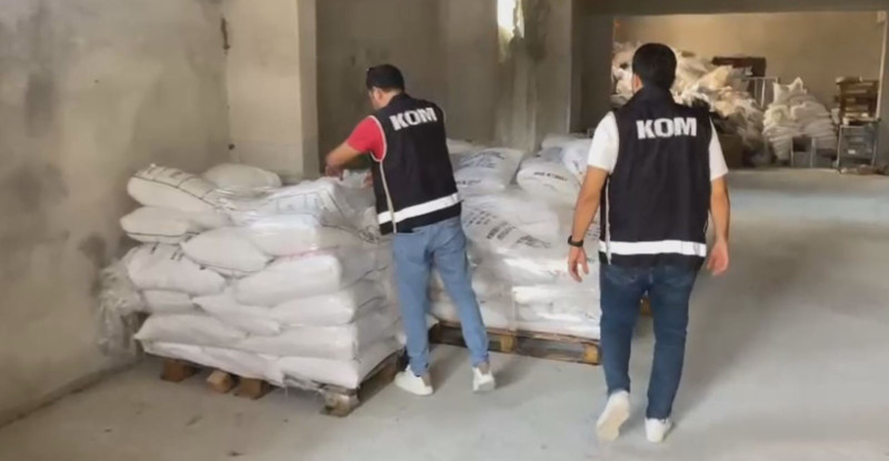 Mersin’de 50 ton sahte deterjan ele geçirildi