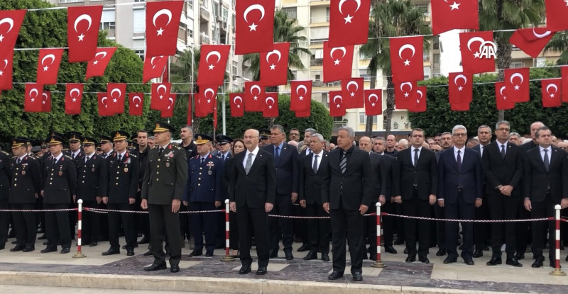 “BÜYÜK ÖNDER ATATÜRK” ADANA, MERSİN, OSMANİYE, HATAY VE GAZİANTEP’TE  TÖRENLERLE ANILDI