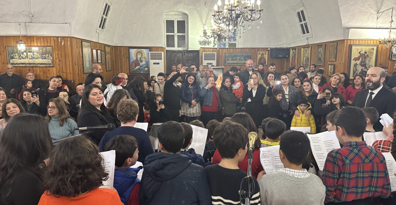 Hatay’da Ortodoks Kilisesi’nde geleneksel Noel hediyeleri dağıtıldı