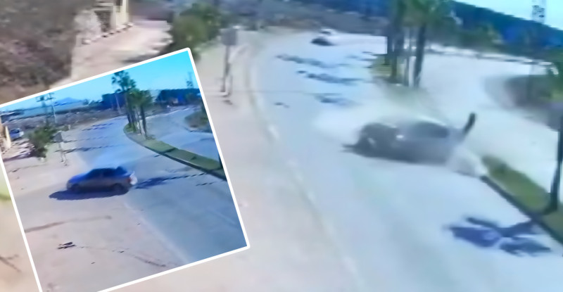 Adana’da aynı yolda meydana gelen 2 trafik kazası güvenlik kamerasında