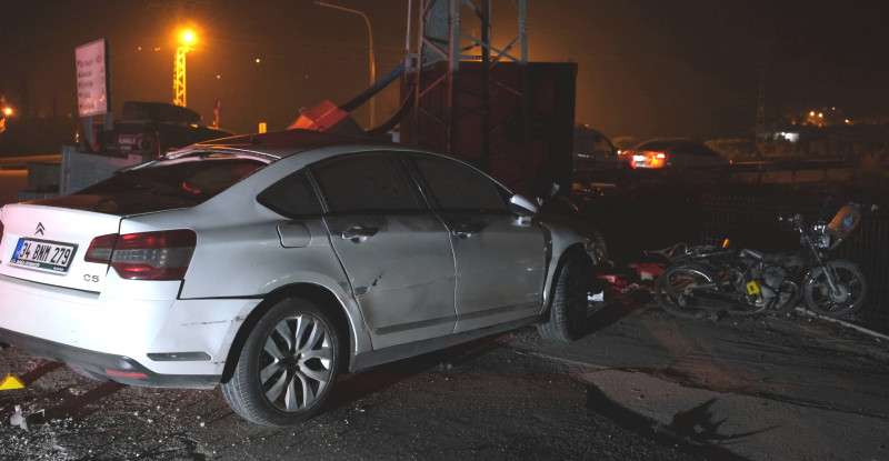 Mersin’de otomobille çarpışan motosikletin sürücüsü hayatını kaybetti