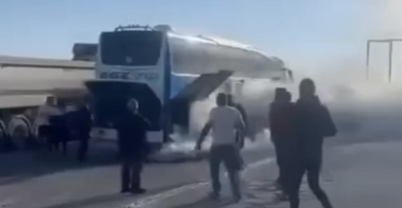 Hatay’da yolcu otobüsünde çıkan yangın hasara yol açtı