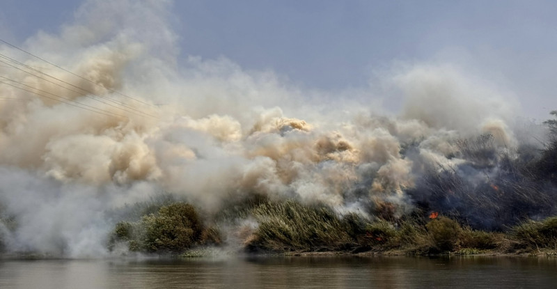 Hatay’da Asi Nehri’nin kenarındaki alanda çıkan yangın kontrol altına alındı