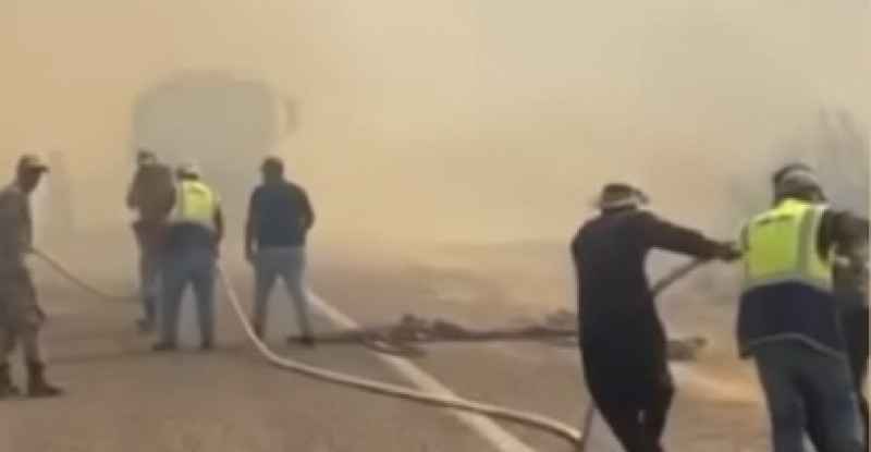 GAZİANTEP’İN NURDAĞI İLÇESİNDE ORMAN YANGINI: ALEVLERE KARADAN VE HAVADAN  MÜDAHALE EDİLİYOR…