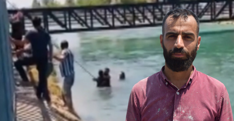 ADANA’DA SULAMA KANALINDA AKINTIYA KAPILAN ÇOCUĞU İNŞAAT İŞÇİSİ KURTARDI