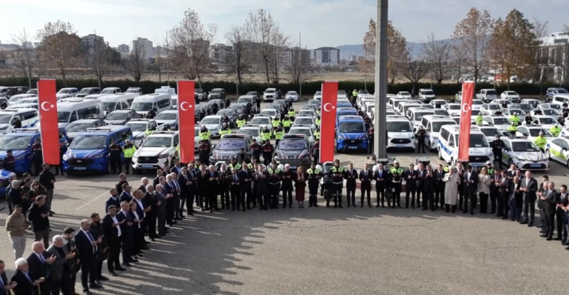 Gaziantep’te emniyet ve jandarma teşkilatının filosuna 259 araç eklendi