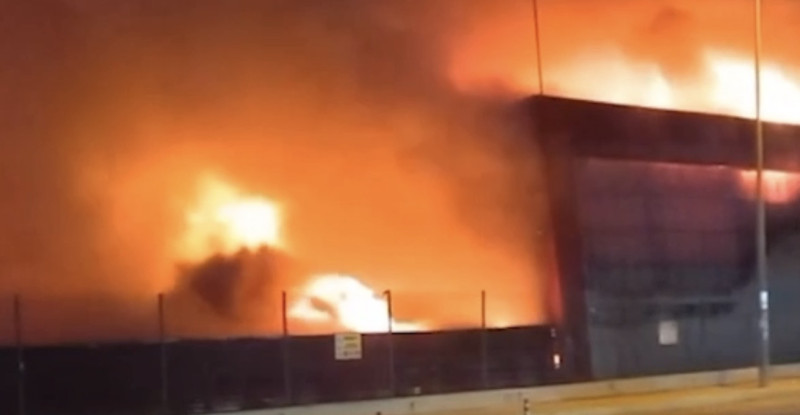 Osmaniye’de piliç kesimhanesinde yangın çıktı