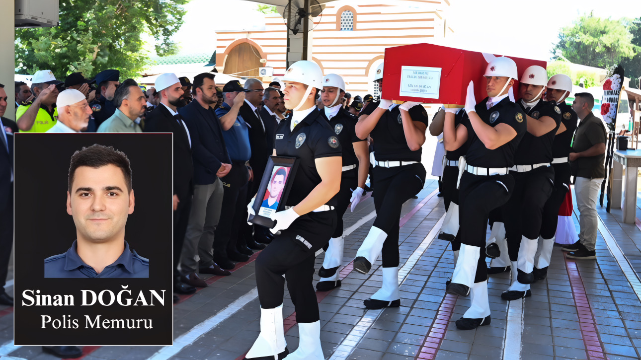 ADANA’DA GÖREVİ BAŞINDA RAHATSIZLANARAK HAYATINI KAYBEDEN POLİS MEMURU SİNAN DOĞAN İÇİN TÖREN DÜZENLENDİ
