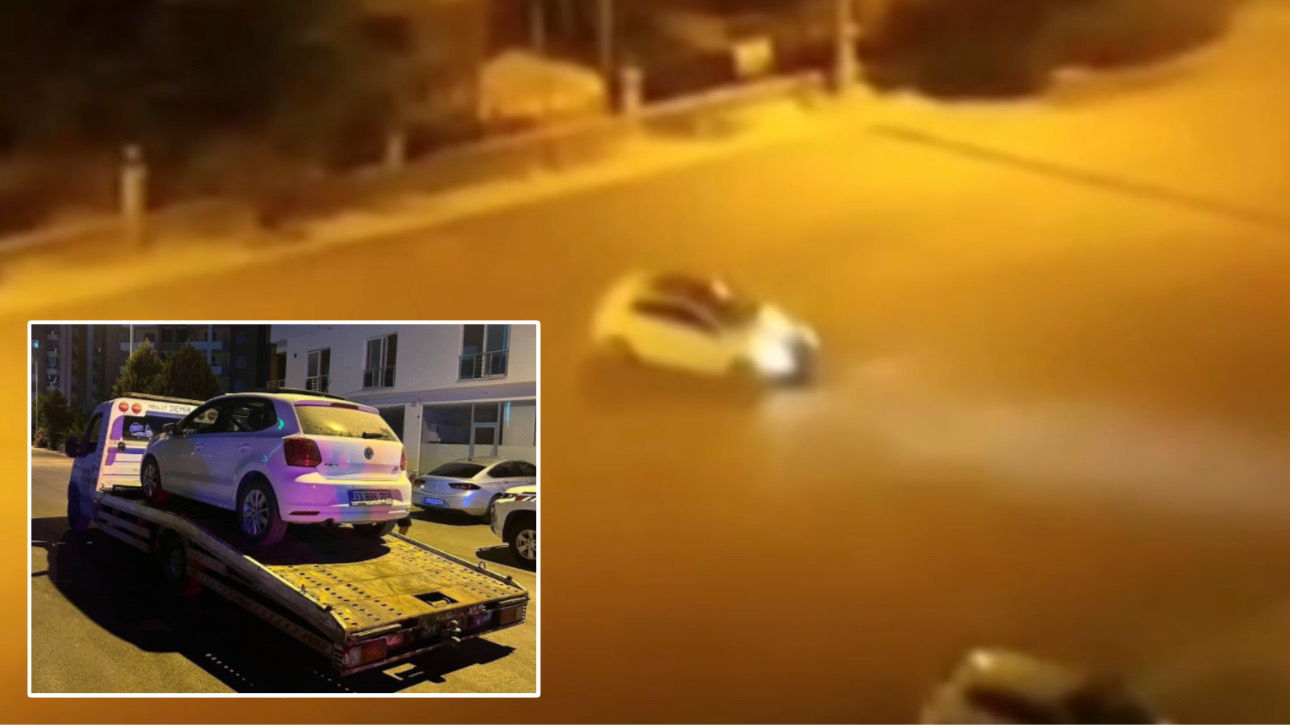 Mersin’de otomobiliyle drift yapan sürücünün ehliyetine 5 yıl 2 ay el konuldu konuldu